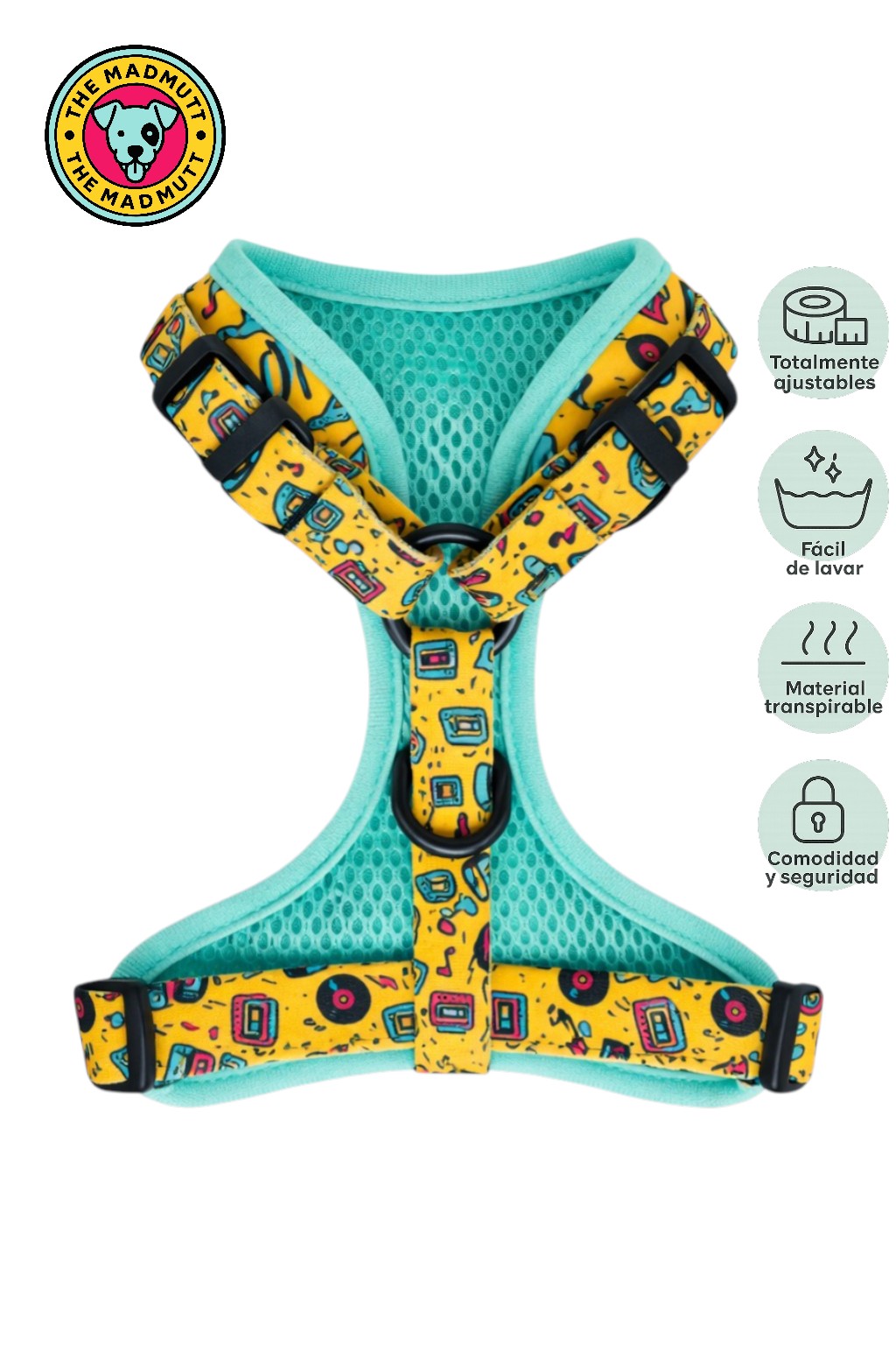 Arnés ajustable Retro Beats 📀🎵